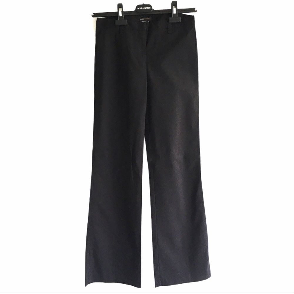 BCBGMAXAZRIA Low-Rise Wide Lightweight Pants Black 0